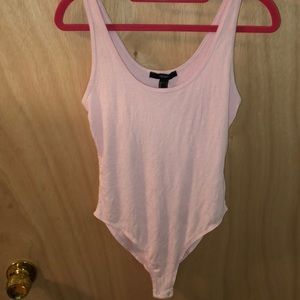 Pink Ribbed Body Suit